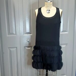NWOT Nanette Lepore black 20s flapper inspired dress size 2